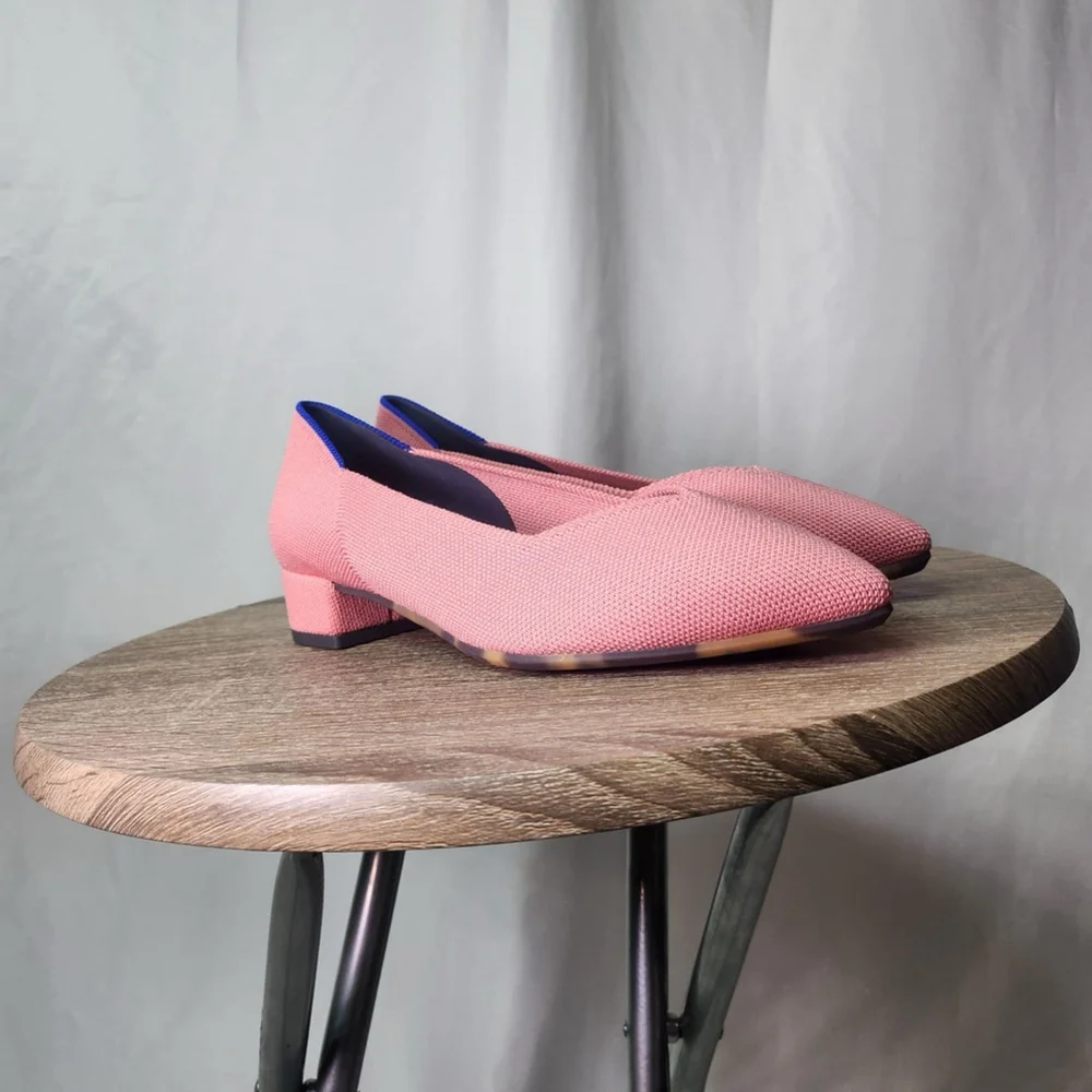 Rothy’s Women’s The High Point In Love Insole In Tulip Pink Shoes 7.5 Preppy